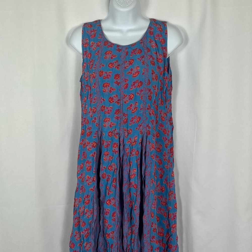 April Cornell Vintage sleeveless gored skirt maxidress M - Picture 9 of 11